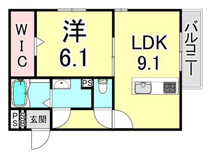 サンテ デ ラ ファミーユ(1LDK/3階)の間取り写真