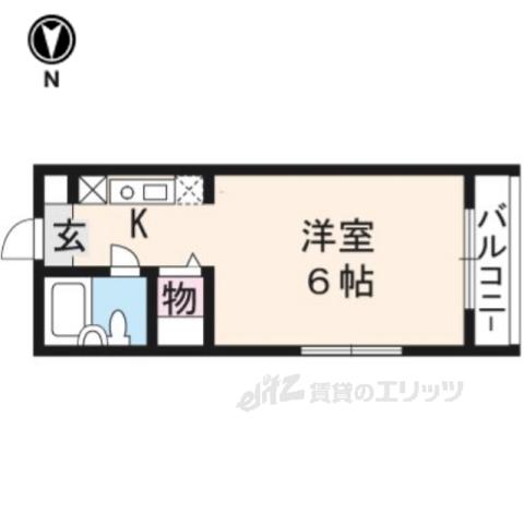アールコーポ岡崎(1K/3階)の間取り写真