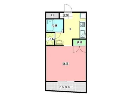 メゾン・ド・F(1K/3階)の間取り写真