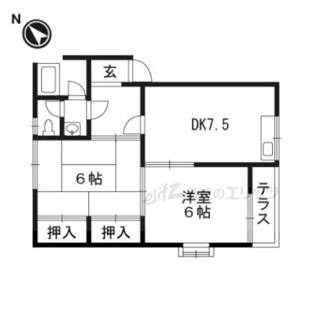 上穂ロイヤルハイツ(2DK/3階)の間取り写真