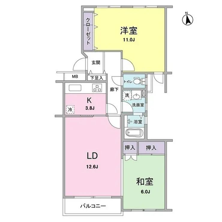 ロサーナ奥沢 3階階 間取り