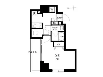 アーバンパーク綾瀬III(1K/4階)の間取り写真