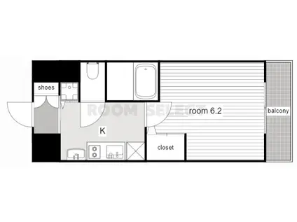 プレサンス名古屋STATIONビジュ(1K/2階)の間取り写真