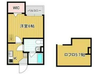 ルネッタ新長田(1K/1階)の間取り写真