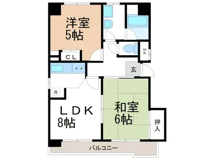 刈谷アルタイル(2LDK/3階)の間取り写真