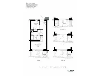 代々木参宮橋テラス(1LDK/1階)の間取り写真