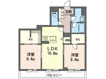 SHAMAISON スリーグッドII(2LDK/1階)の間取り写真