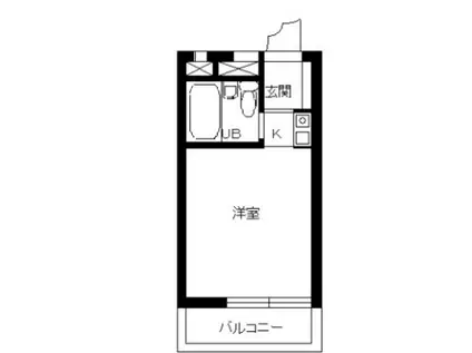 スカイコート新宿(ワンルーム/2階)の間取り写真