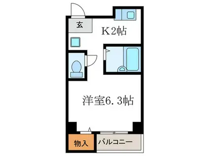 ISEYAHOUSE(1K/2階)の間取り写真