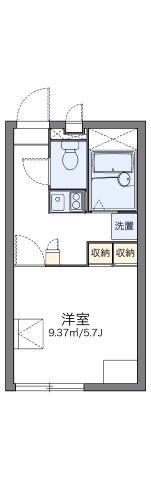 レオパレス南二条(1K/2階)の間取り写真