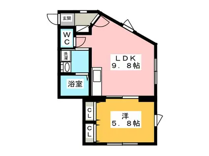 アルヴィータ(1LDK/1階)の間取り写真