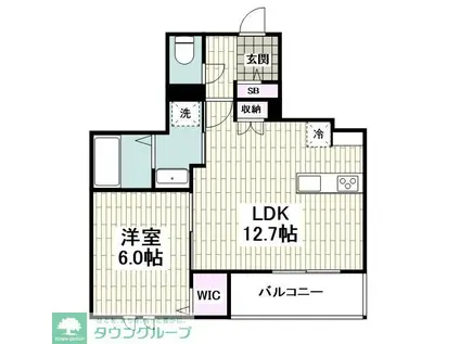 BREEZE YUIGAHAMA(1LDK/3階)の間取り写真