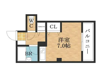 エクセレント・コタニ(ワンルーム/2階)の間取り写真