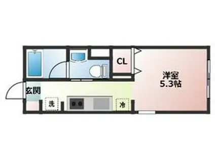 メゾン東陽桜台(ワンルーム/3階)の間取り写真