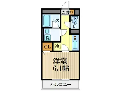 ラヴェニール国分寺(1K/3階)の間取り写真