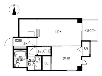 KOWLOON(1LDK/6階)の間取り写真