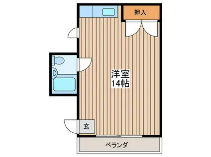 SALLE DE SEJOUR/(ワンルーム/3階)の間取り写真