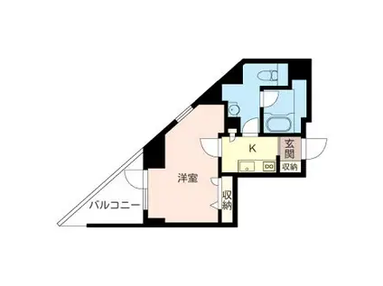 CUARTO TCC(1K/6階)の間取り写真