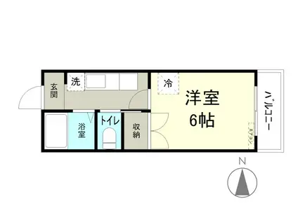 リバティーハイツ(1K/3階)の間取り写真