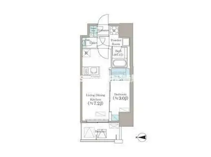 エスリードレジデンス ザ・グラン大阪ノア(1LDK/13階)の間取り写真