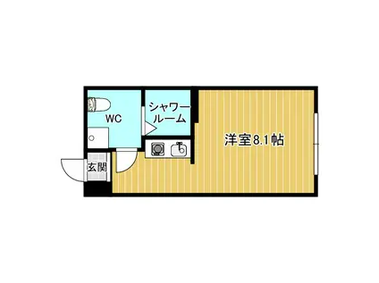 SPACE DOU(ワンルーム/3階)の間取り写真