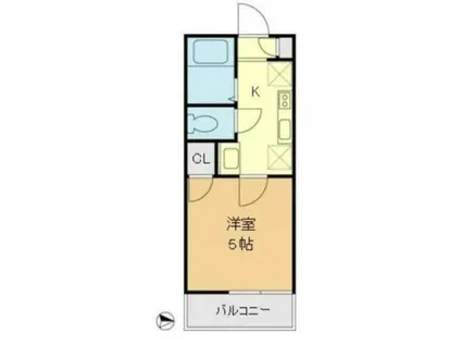 プランドール八広(1K/1階)の間取り写真