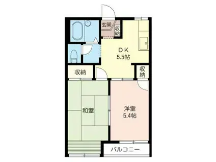 ラプラスいずみ(2K/2階)の間取り写真