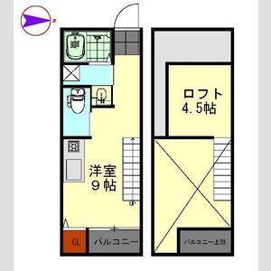 フレクール浄心(ワンルーム/1階)の間取り写真