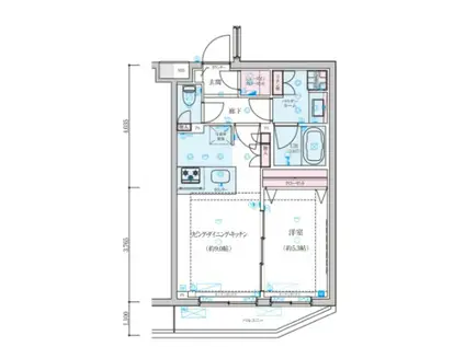 ジェノヴィア墨田八広スカイガーデン(1LDK/3階)の間取り写真