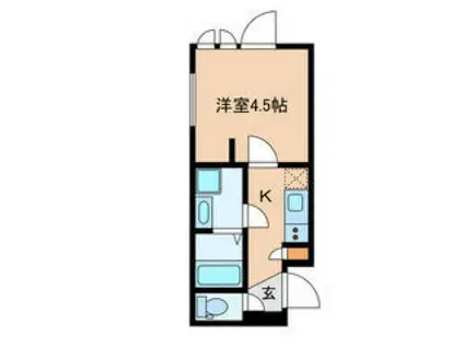 TIMELESSTOBUNERIMA(1K/4階)の間取り写真