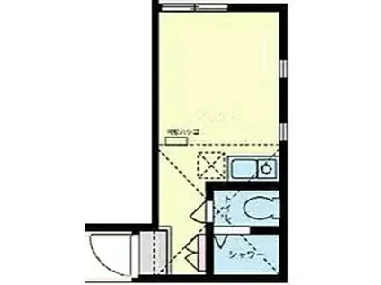 ユナイト尻手シチリアーノ(ワンルーム/1階)の間取り写真