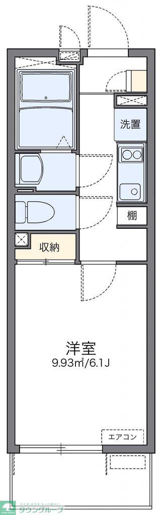 レオネクストTAKARADAII(1K/2階)の間取り写真