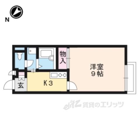 レオネクスト湖南(1K/1階)の間取り写真