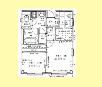 ＪＲ京浜東北線 蒲田駅 徒歩8分 3階建 築31年(1LDK/1階)の間取り写真