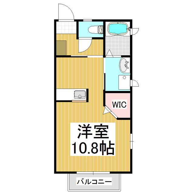 CASA FIGLIA(ワンルーム/2階)の間取り写真