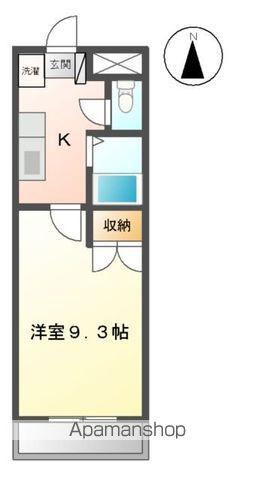 プレジデント岩沼(1K/3階)の間取り写真