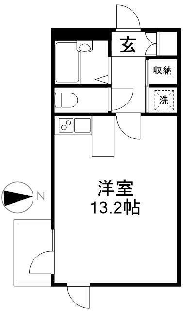 アークビル目白(ワンルーム/2階)の間取り写真