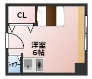 くずは寮(ワンルーム/2階)の間取り写真