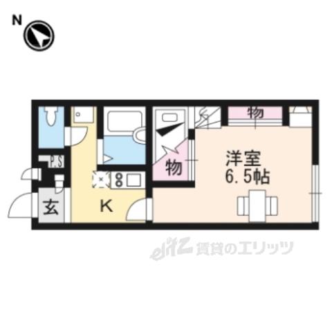 レオパレスコスモ(1K/1階)の間取り写真