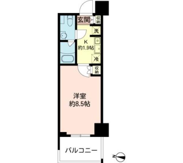 MFPRコート木場公園(1K/12階)の間取り写真