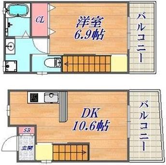 ワコーレヴィアノ垂水舞子台(1LDK/1階)の間取り写真