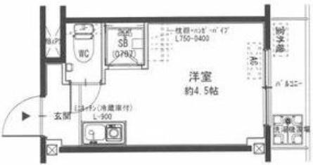 清水728ハイツ(ワンルーム/3階)の間取り写真