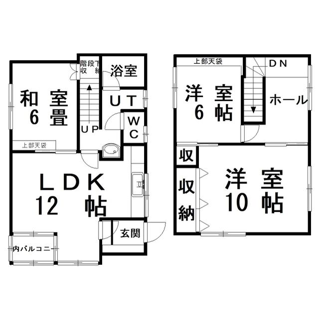 新富マンション(3LDK/1階)の間取り写真