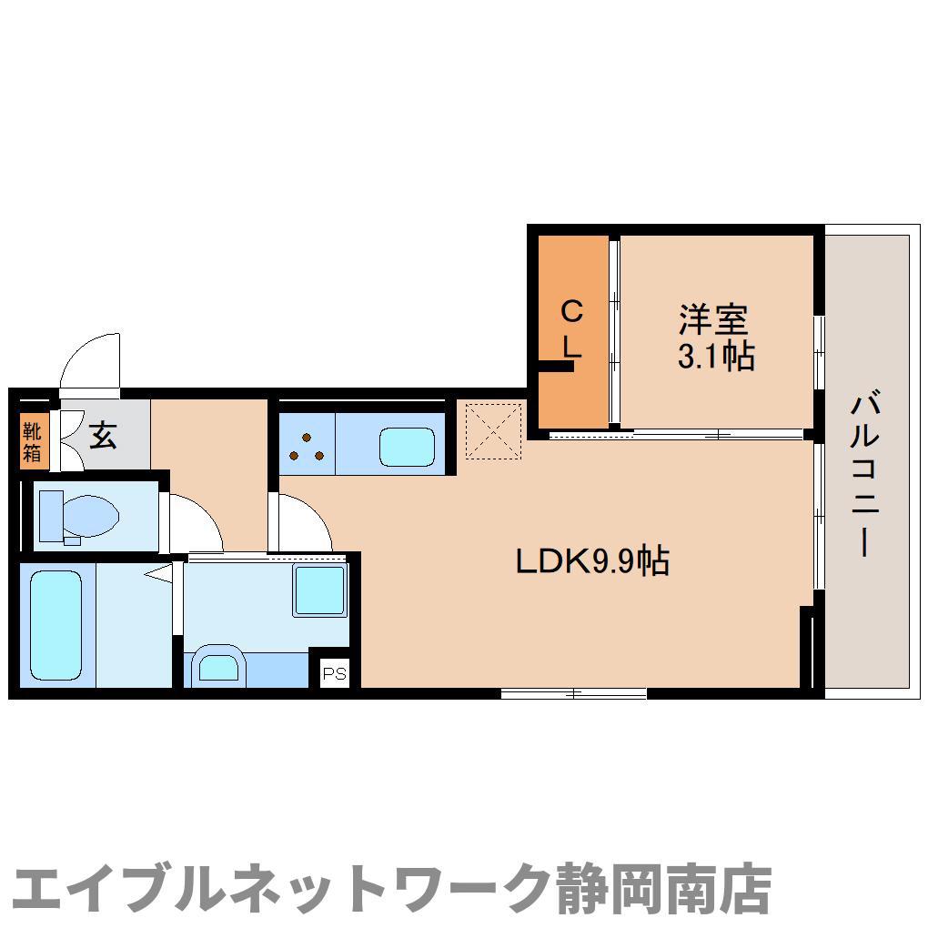 D-ROOM D-CREST駅前3丁目(1LDK/2階)の間取り写真