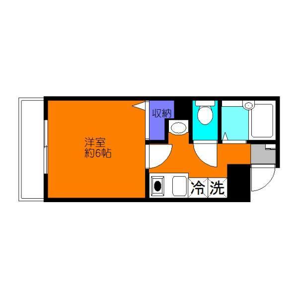 アトーレ西川口マンション(1K/2階)の間取り写真