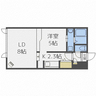 POSA TOWN当別NO4(1LDK/2階)の間取り写真
