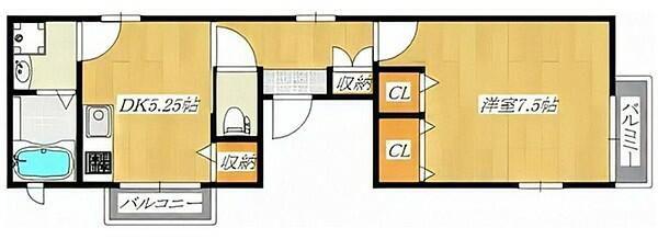 グランドステージ板橋本町(1DK/3階)の間取り写真