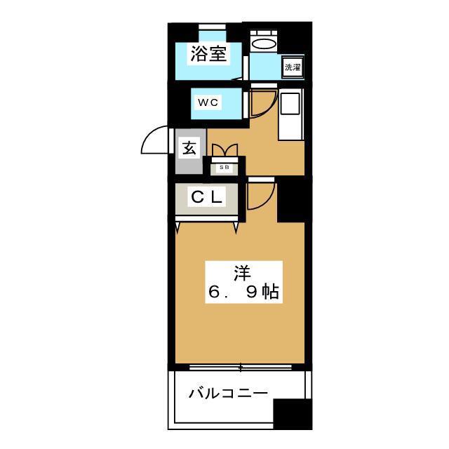 ABEビル(1K/5階)の間取り写真