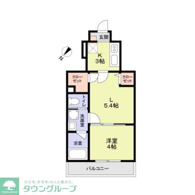 WOODCREST沼袋RESIDENCE(2K/1階)の間取り写真