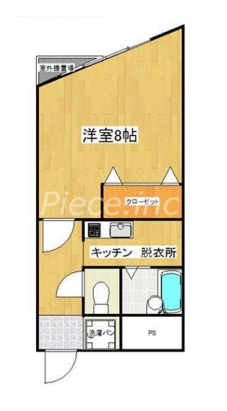 プレジデントハイツ(1K/6階)の間取り写真